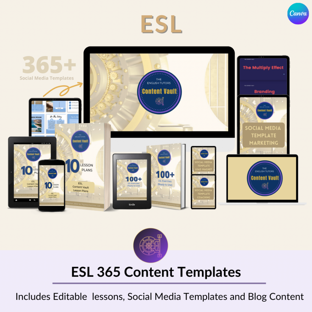 ESL content templates