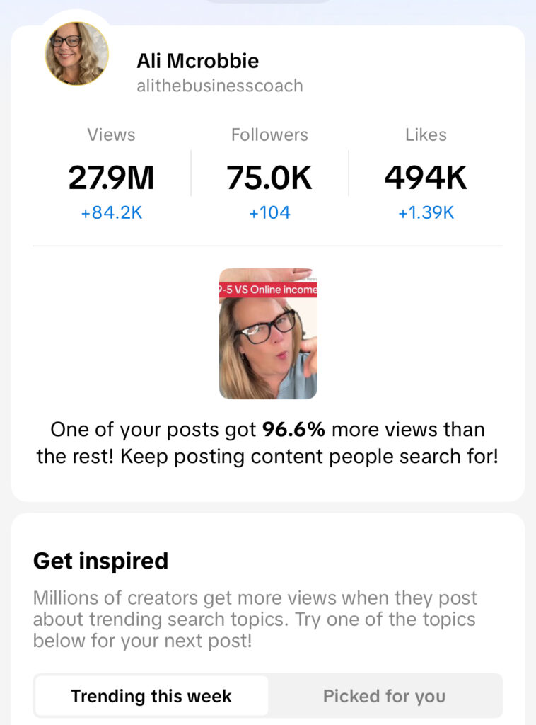 Alison MCrobbie Million View Business and Content Coach